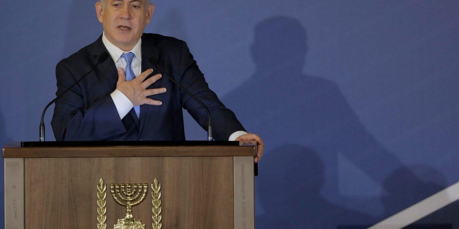 Israels premiärminister Benjamin Netanyahu misstänks i tre olika korruptionsmål. Arkivbild.