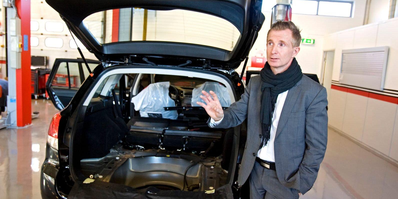 Dennis Staaf, vd och delägare i BRC Sweden, jobbar för att fler ska köra fordon som är drivna av biogas.