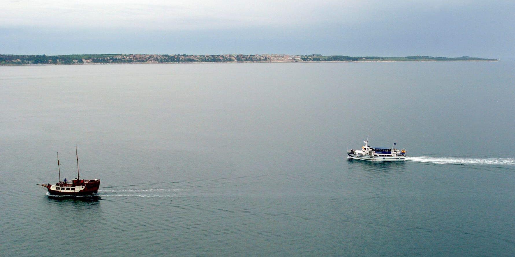 Piranbukten ligger precis i skarven vid Slovenien och Kroatien. Arkivbild från 2005.