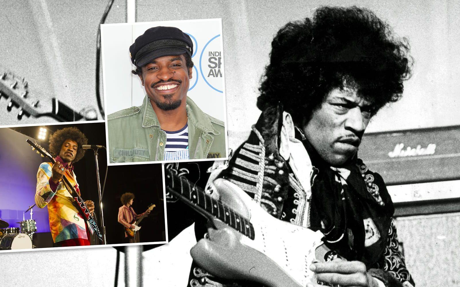 <strong>Originalet: Jimi Hendrix. Skådespelaren: André 3000.</strong> Nåja, den här typen av roller är ingen garant för en inträdesbiljett till Oscarsgalan. Musikern och skådisen André 3000 spelade Jimi Hendrix i ”Jimi: All is by my side” (2013). Filmen fick ljumma recensioner och huvudrollsinnehavaren har själv ifrågasatt sitt val av roll. ”Halvvägs genom inspelningen tänkte jag ’Varför tog jag det här jobbet? Vem spelar Hendrix? Han är ju världens coolaste kille’”. Foto: TT/XLrator Media