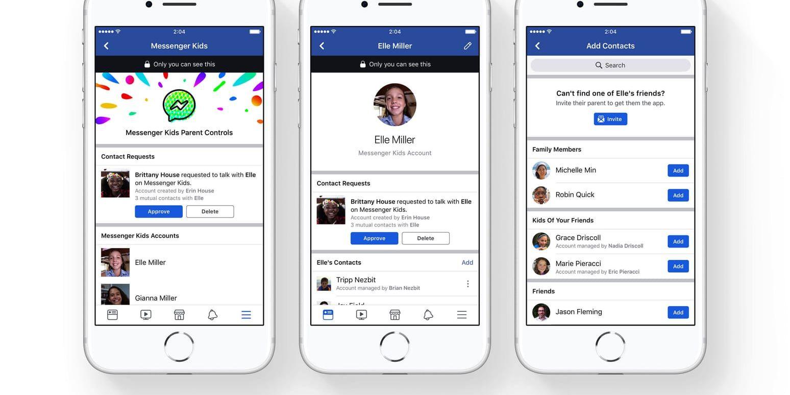 Facebook är i färd med att lansera en barnvariant av sin app Messenger.