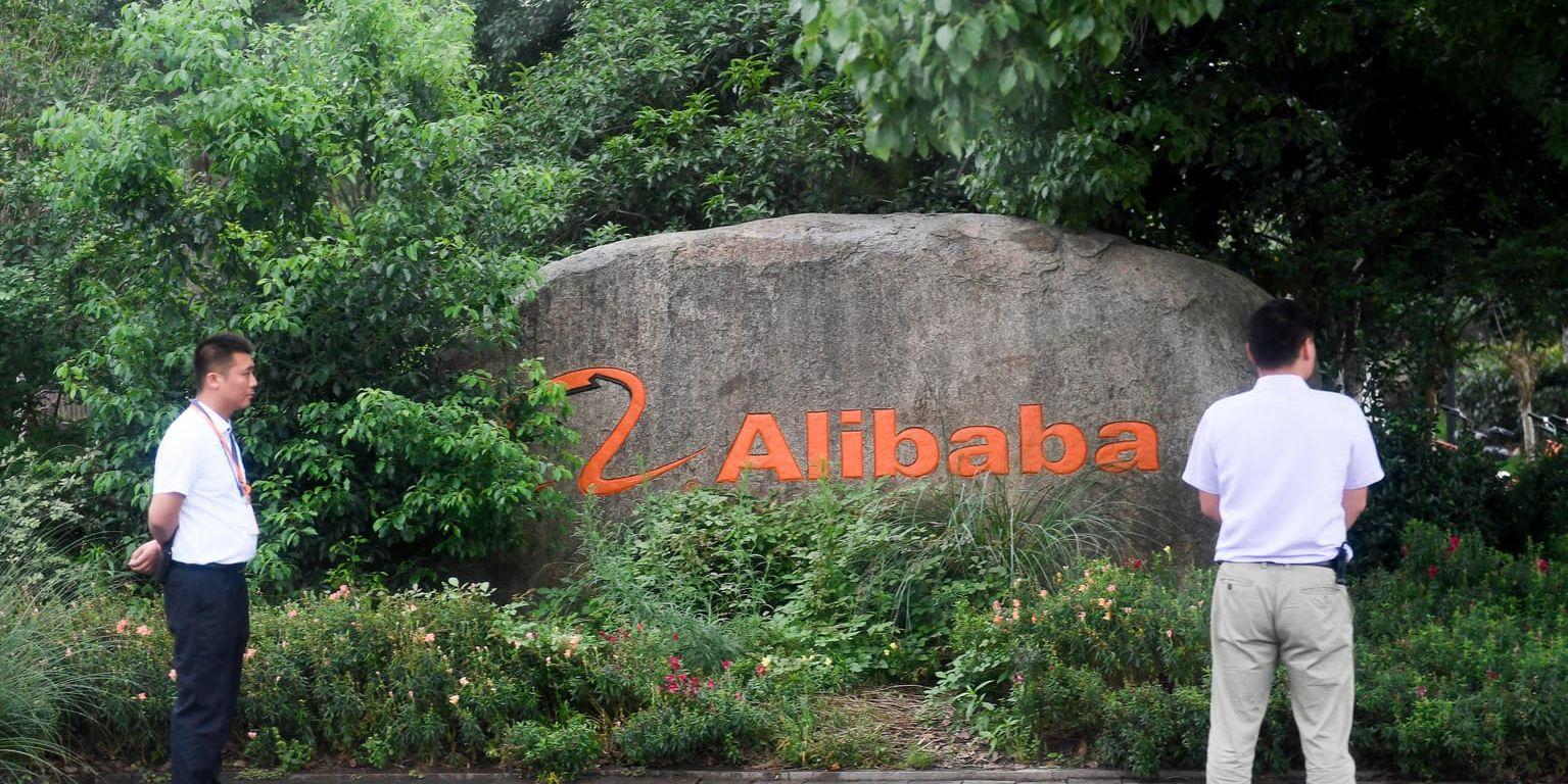Vid Alibabas högkvarter i Kina. Arkivbild.