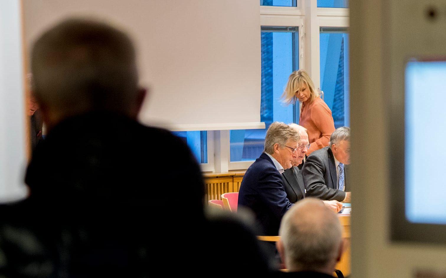 Kristina Geers på plats i rättssalen vid onsdagens förhandling. Bild: Björn Larsson Rosvall/TT