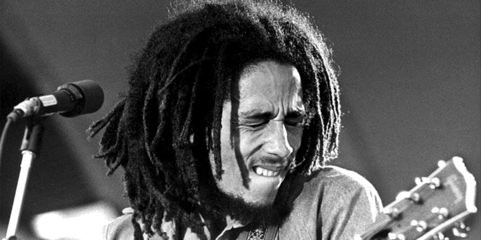 Bob Marleys "Get up, stand up", var skattefri på Jersey. Arkivbild från spelning i Stockholm 1976.