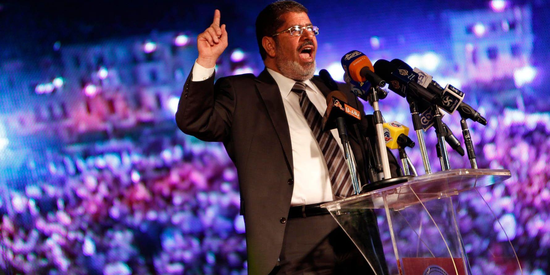 Muhammad Mursi, från Muslimska brödraskapet, avsattes som president under militärkuppen i Egypten 2013. Arkivbild.