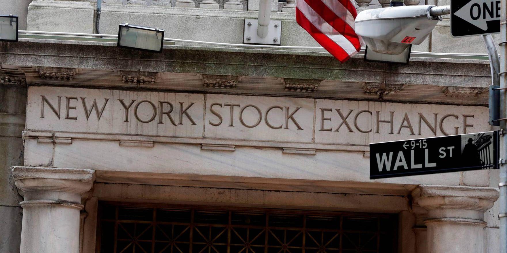 Wall Street avslutade börsveckan med en uppgång. Arkivbild.
