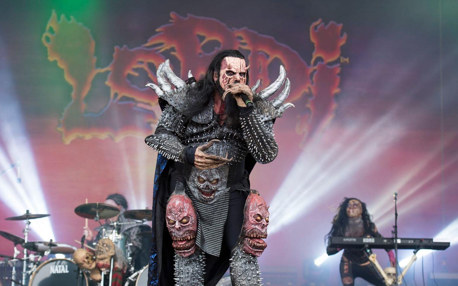 Lordi på festivalen Sweden Rock 2016. Bild: Erik Nylander/TT