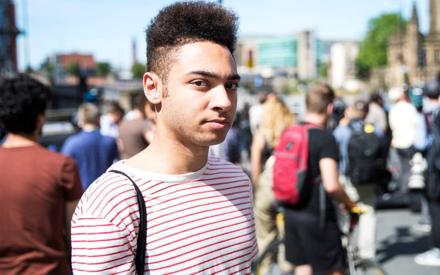 20-åriga Isaac Dixon var fortfarande i arenan när bomben exploderade. Bild: Anders Ylander