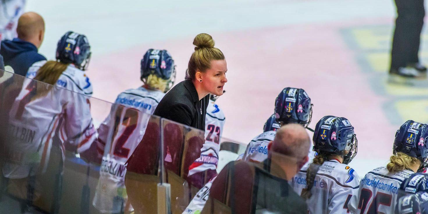 Linköping med tränaren Madeleine Östling är vidare till SM-semifinal mot Modo. Arkivbild.