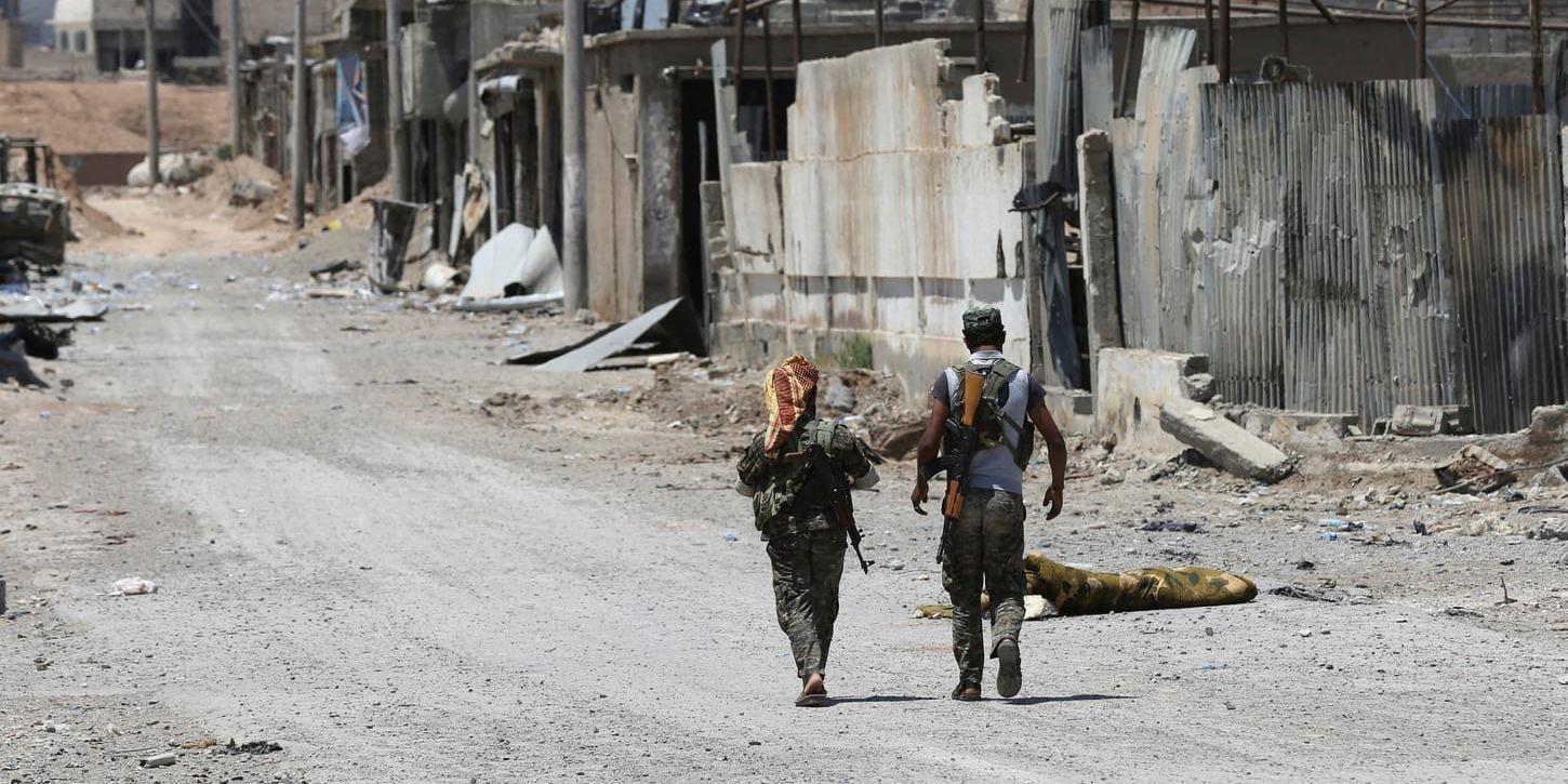 Bild från al-Raqqa i somras.