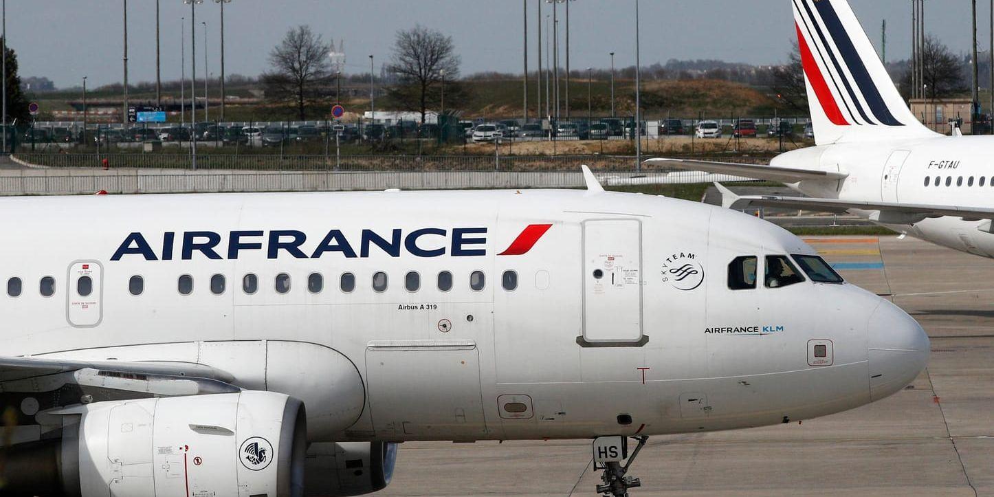 Air France har slutit löneavtal med kabin- och markpersonalens fackförbund. Arkivbild