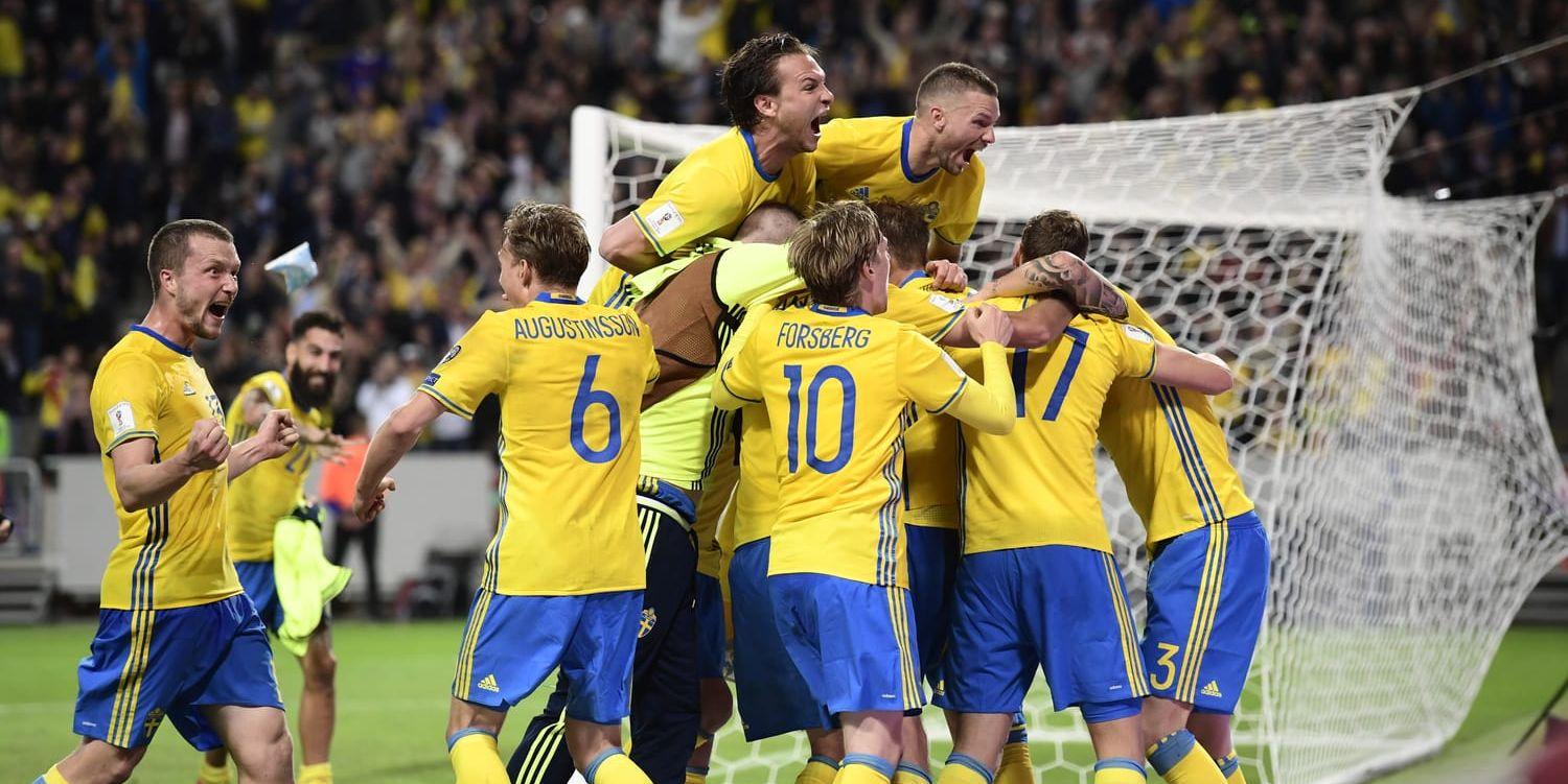 Bild: Marcus Ericsson/TT Sverige tog en viktig seger hemma mot Frankrike. 