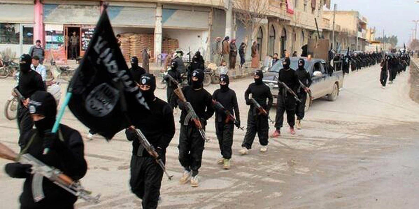 IS-anhängare i Syrien. Arkivbild.