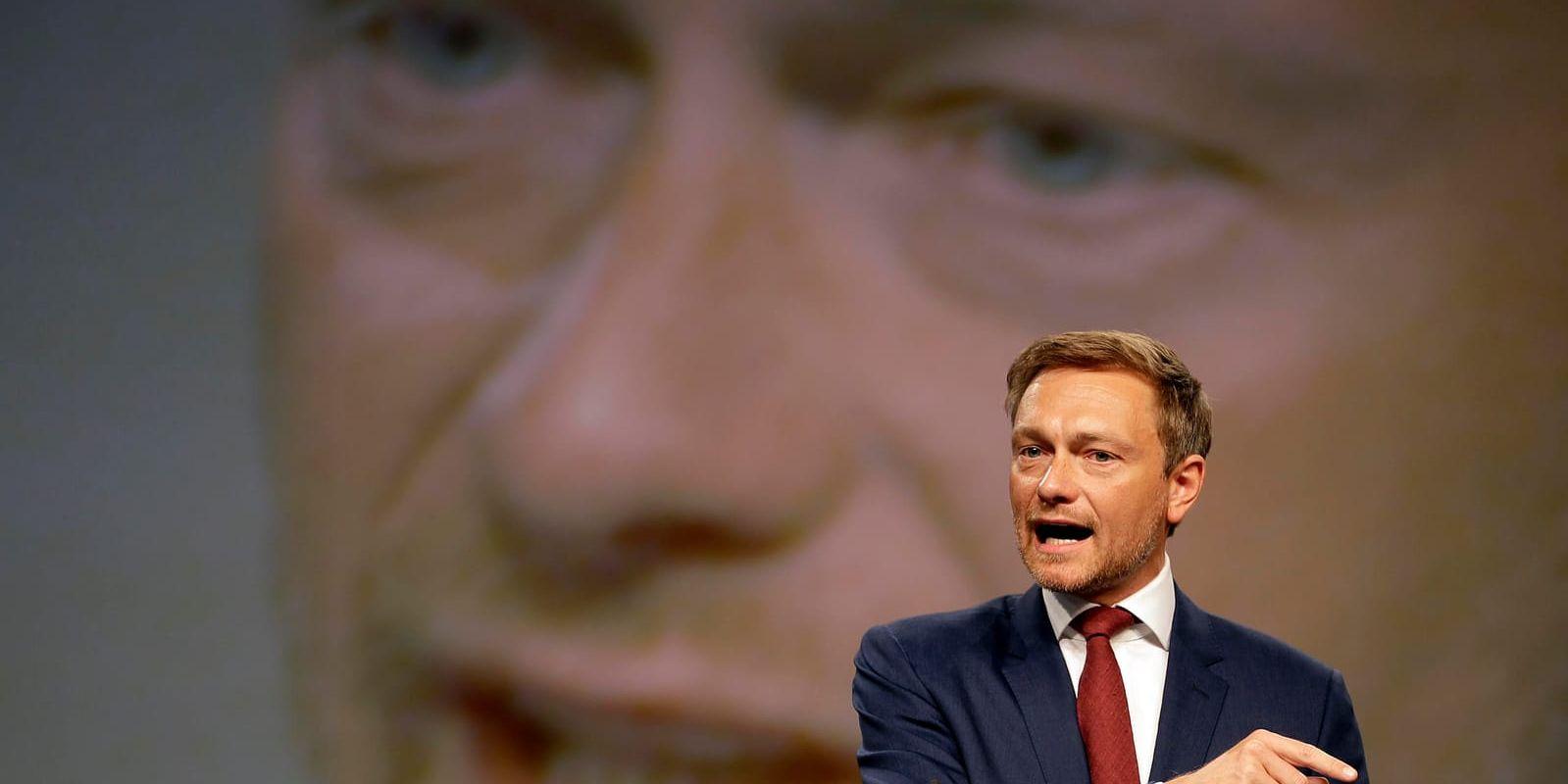 Christian Lindner, ledare för liberala FDP. Arkivbild.