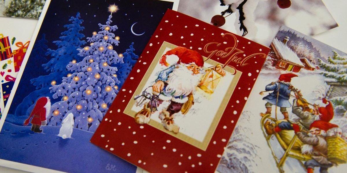 BÄTTRE SENT ÄN ALDRIG ... Julkorten som familjen Jonsson-Johansson skickade förra året har kommit fram först nu.