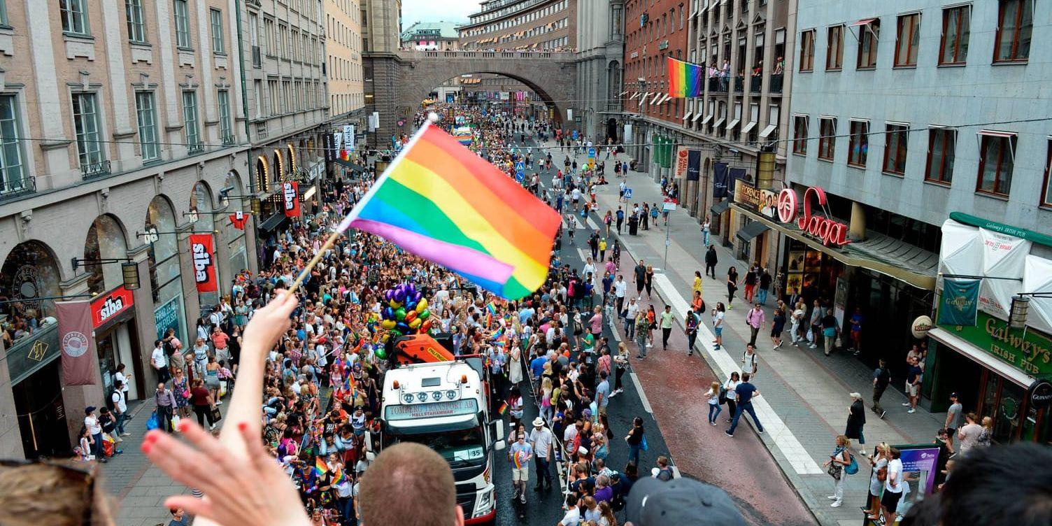 Stockholm Pride pågår mellan 31 juli och 6 augusti. Arkivbild.
