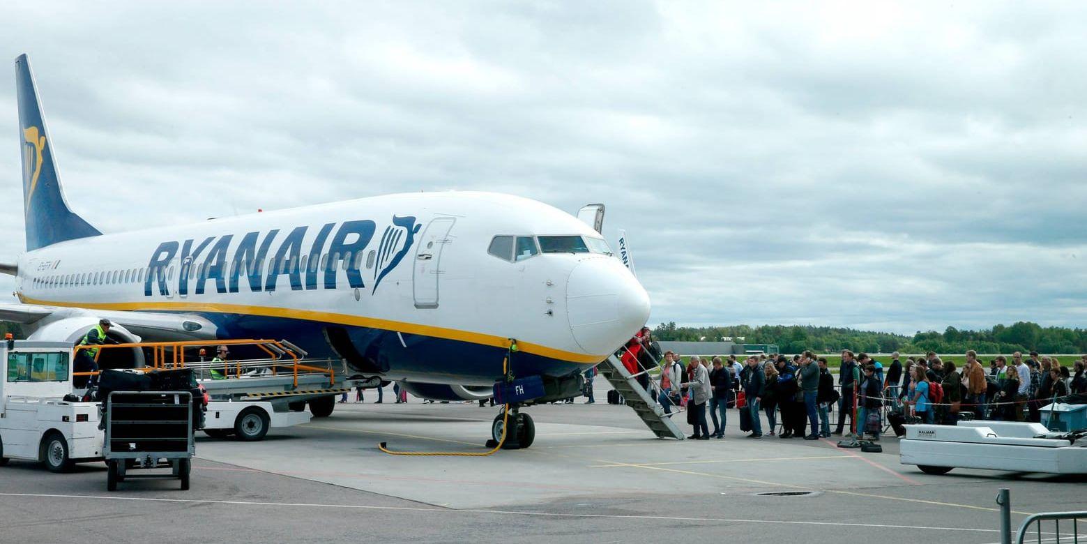 Ryanair har nu flest flygpassagerare i Europa. Arkivbild.