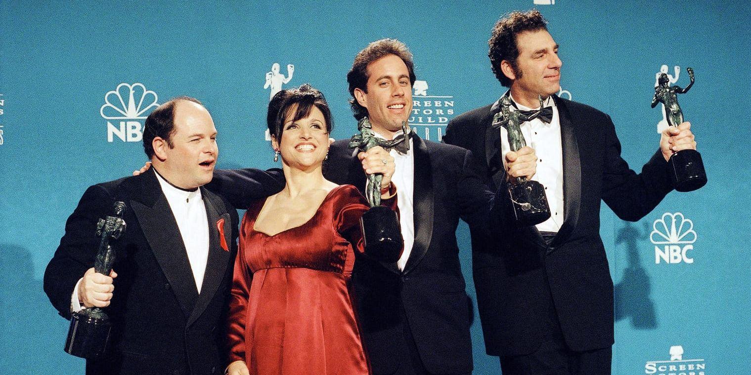 I tv-klassikern Seinfeld spelades huvudkaraktärerna av Jason Alexander, Julia Louis-Dreyfus, Jerry Seinfeld och Michael Richards. Nu är en möjlig ny uppsättning på tapeten. Arkivbild.