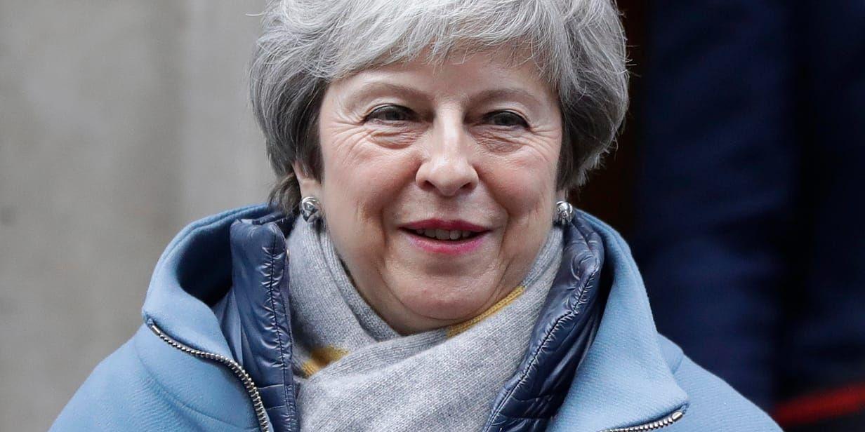 Storbritanniens premiärminister Theresa May är hårt pressad om vägen vidare för det brittiska utträdet ur EU. Arkivfoto.