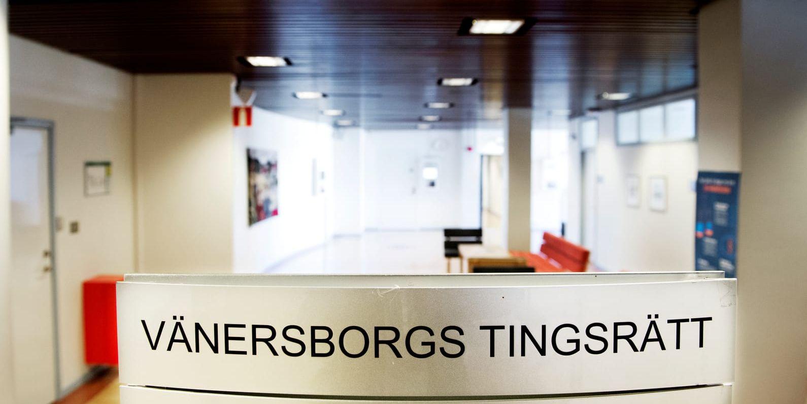 Kidnappningsrättegången avslutades i Vänersborgs tingsrätt på tisdagen. Två av de misstänkta förblev häktade i väntan på dom. Foto: Kent Eng