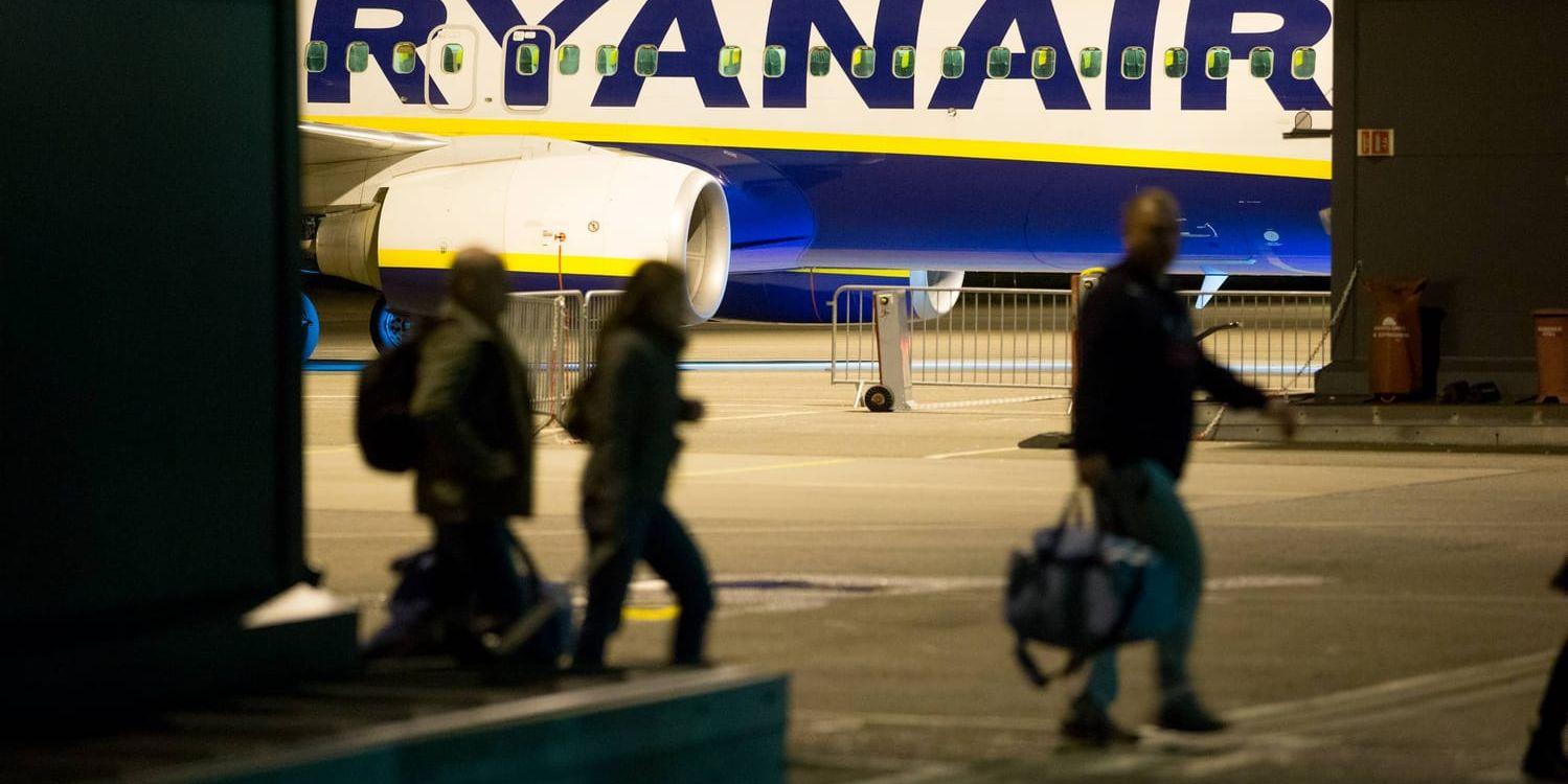 Ryanair vill minska fyllan. Arkivbild.