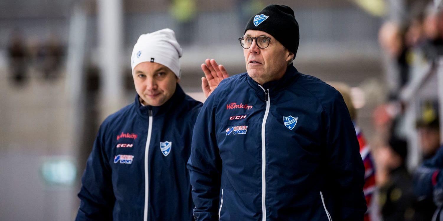 Stefan Karlsson (till höger) och assisterande Carl Malm har en del att fundera över fram tills lördagens möte med Neftynik.