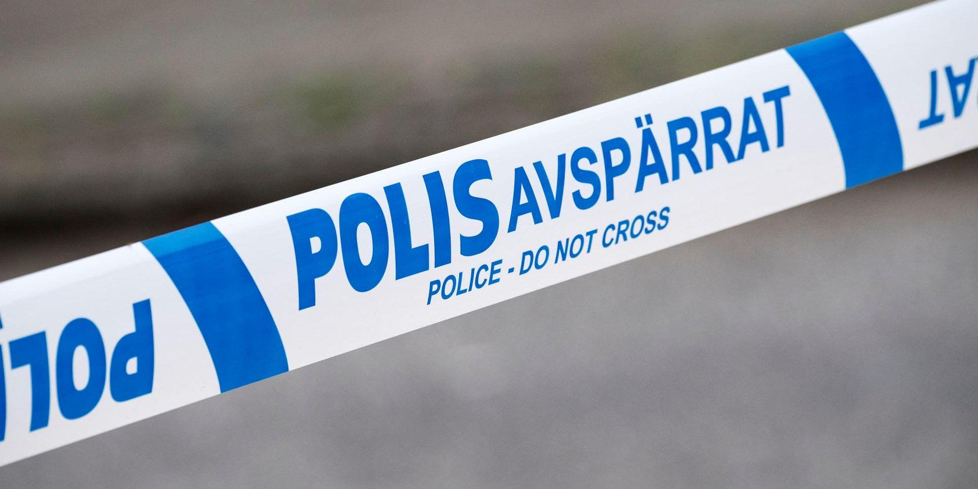 Polishuset utrymdes på Lidingö utanför Stockholm efter larm om ett misstänkt farligt föremål. Arkivbild.