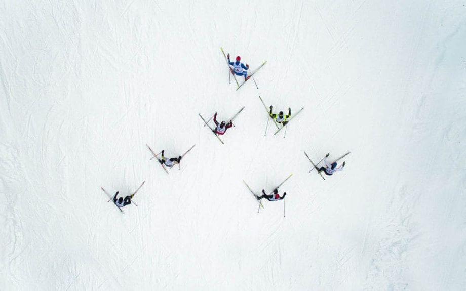 Skidlöpare, Ryssland. Foto: Maksim Tarasov / <a href="http://www.dronestagr.am" target="_blank">Dronestagr.am</a>