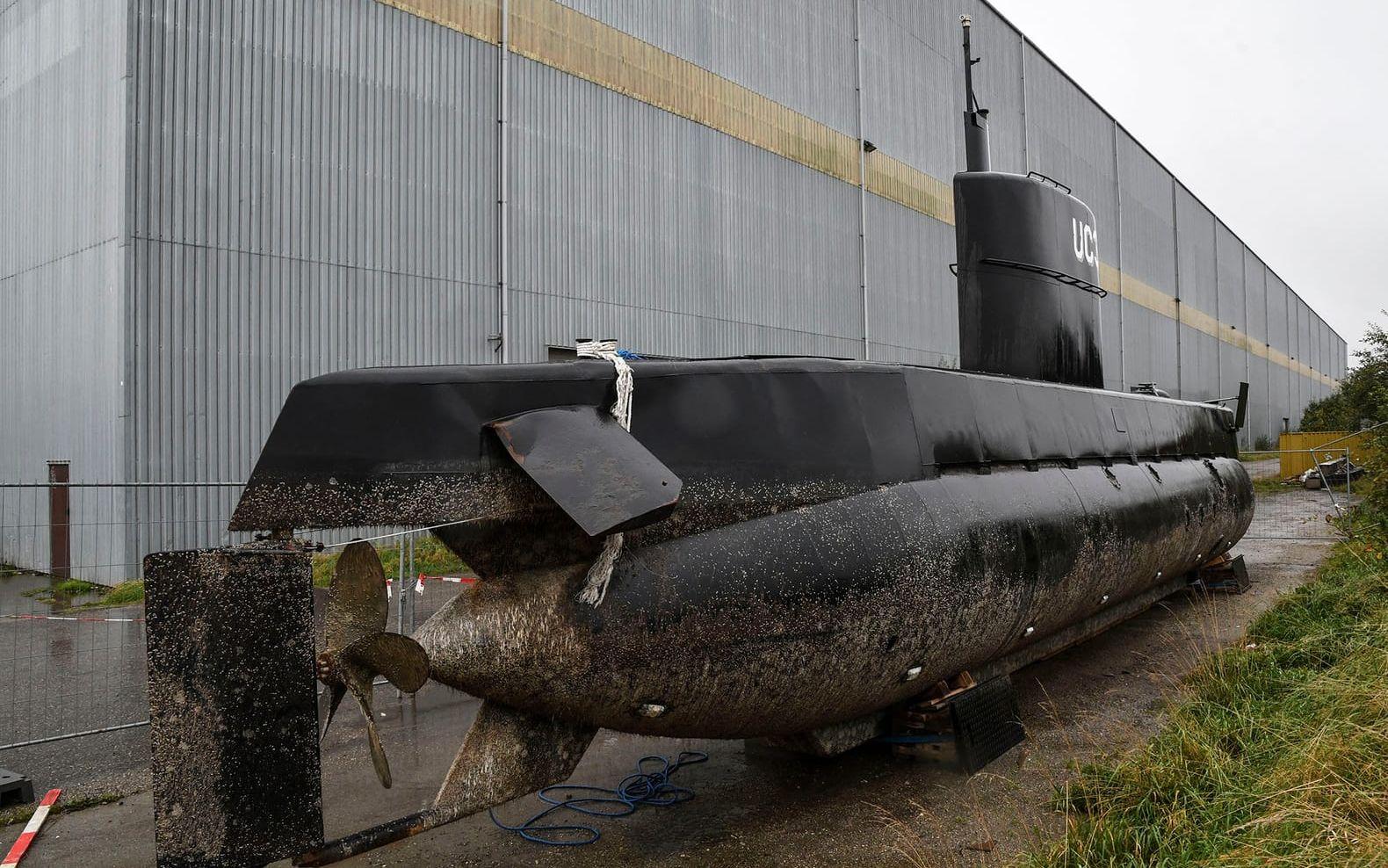Ubåten som Kim Wall försvann i tillsammans med den misstänkte mördaren Peter Madsen. FOTO: TT
