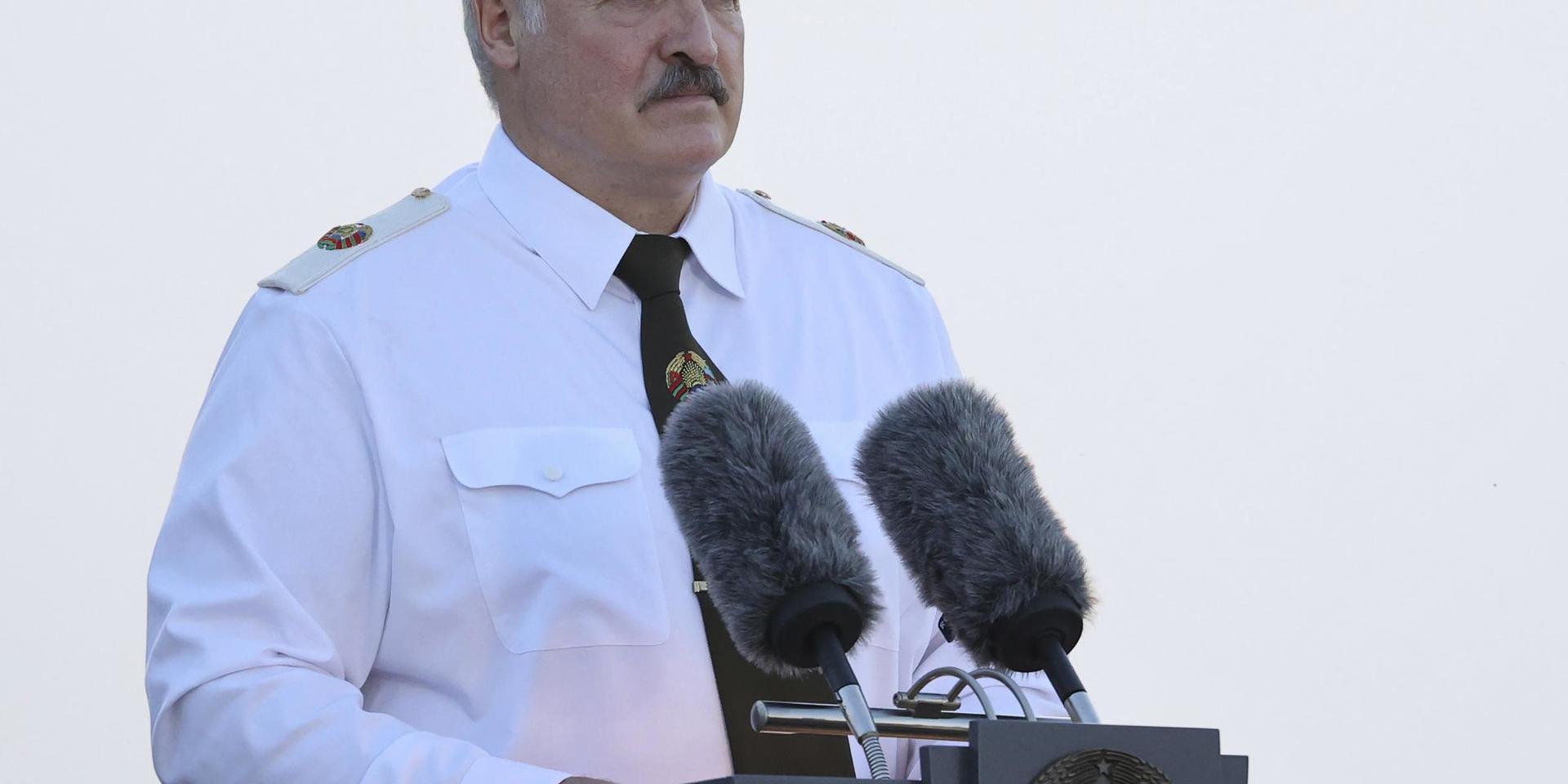 EU-länderna har beslutat om en rad nya sanktioner mot Belarus och landets diktator Aleksandr Lukasjenko. Arkivfoto.