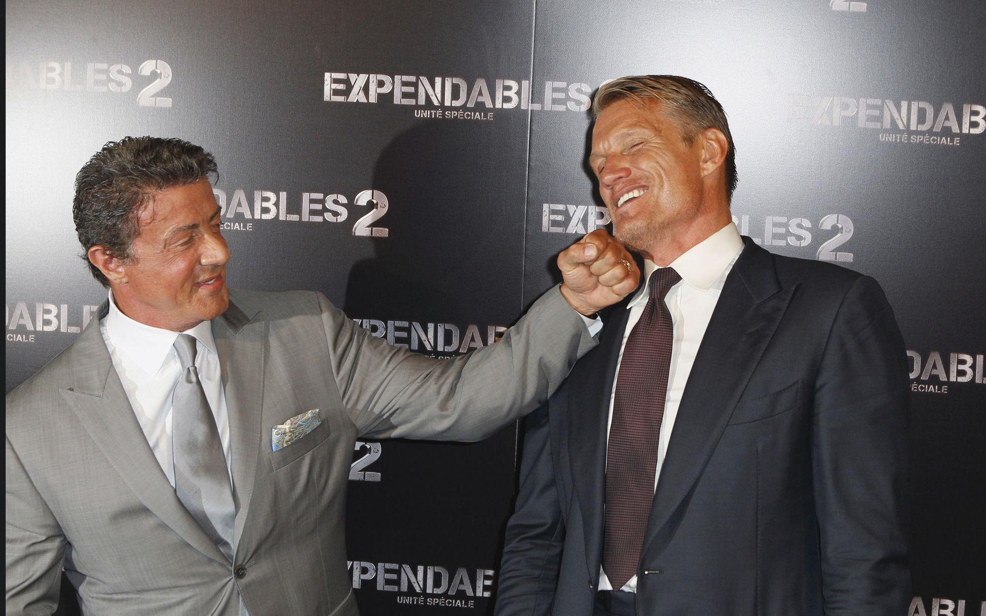 Sylvester Stallone har också spelat mot svenska skådisen Dolph Lundgren i filmen &quot;The Expendables 2&quot;.