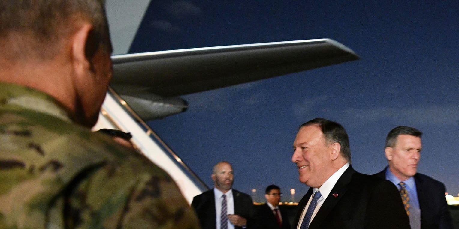 USA:s utrikesminister Mike Pompeo anlände till Iraks huvudstad Bagdad på tisdagen.