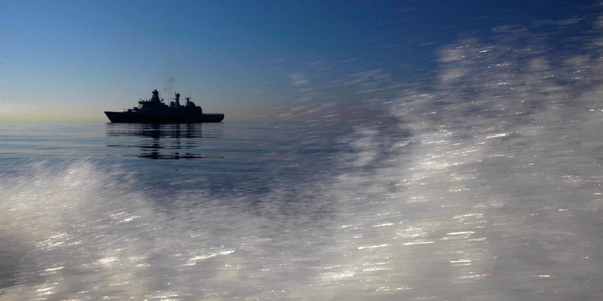 Krigsfartyget Esbern Snare, här vid Cypern 2014.