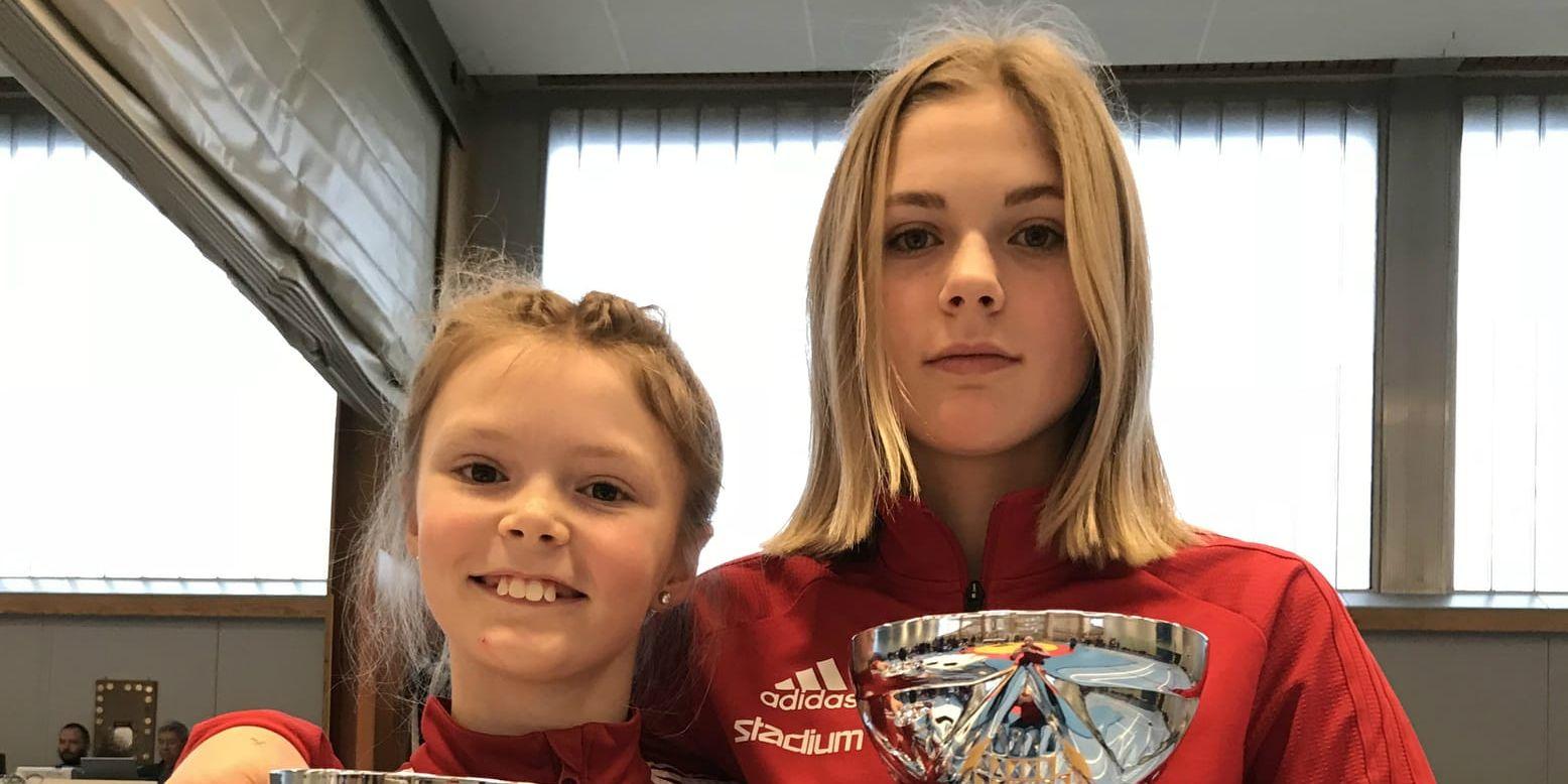 Stella och Saga Sörö vann var sin klass i Glentons mästarmöte.