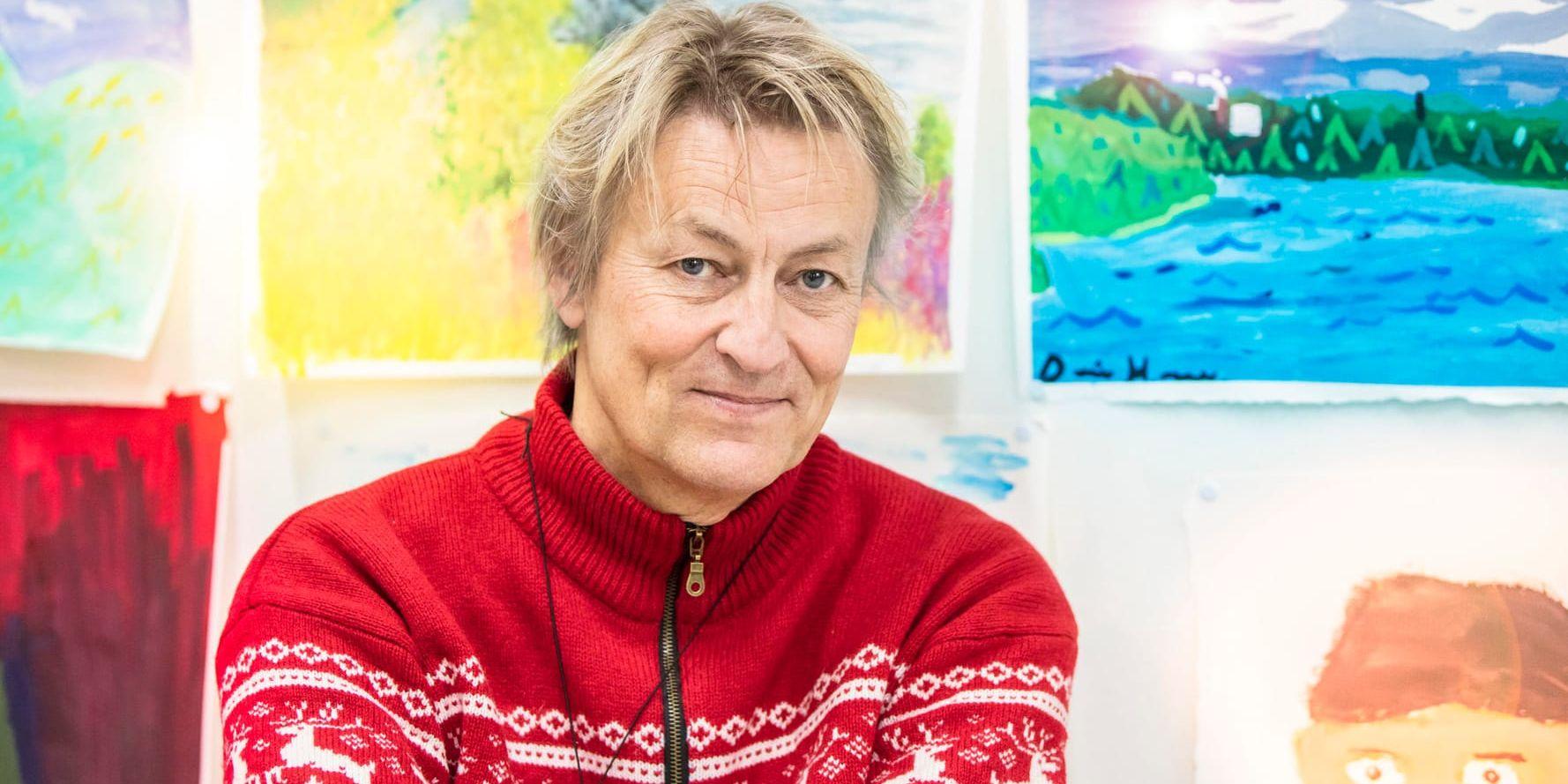 Lars Lerin startar konstskola i nya SVT-programmet "Lerins lärlingar". Pressbild.