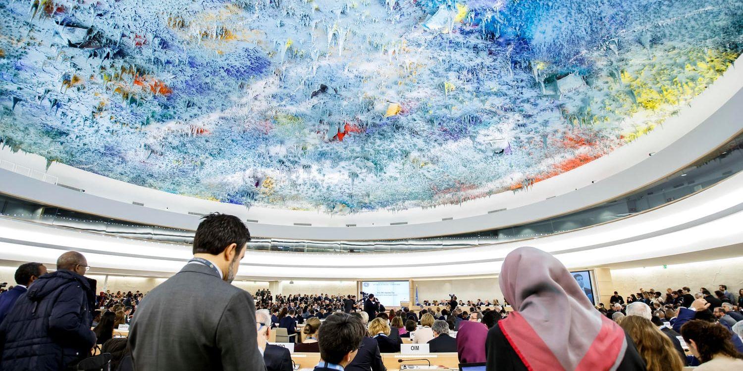 FN:s råd för mänskliga rättigheter. Arkivbild.