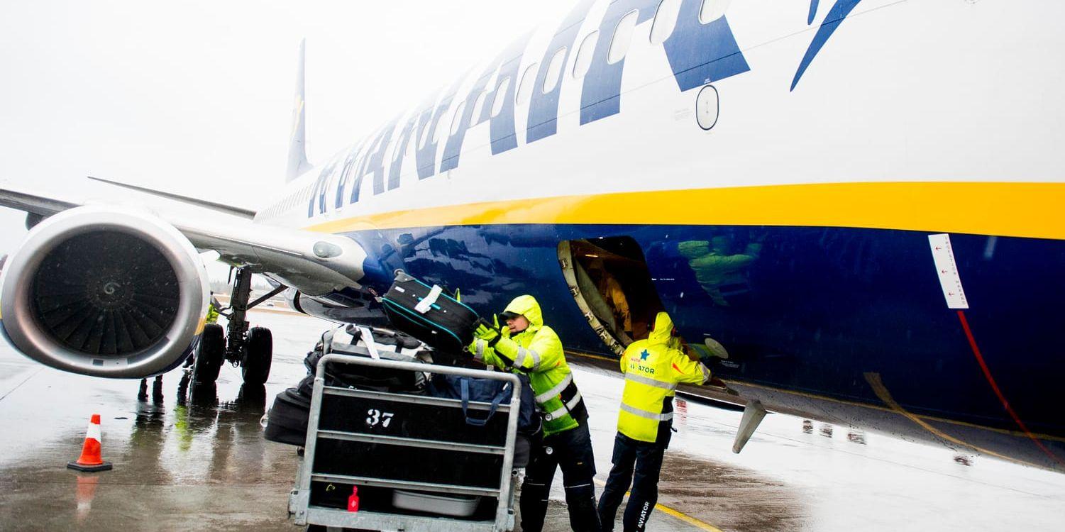 Ryanair inför nya bagageregler i november. Arkivbild.
