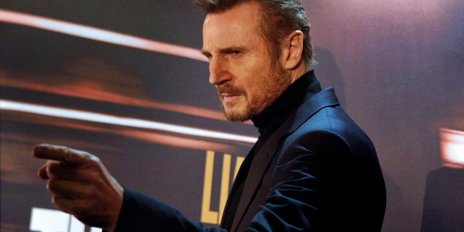 Liam Neeson vid en filmpremiär förra året. Arkivbild.
