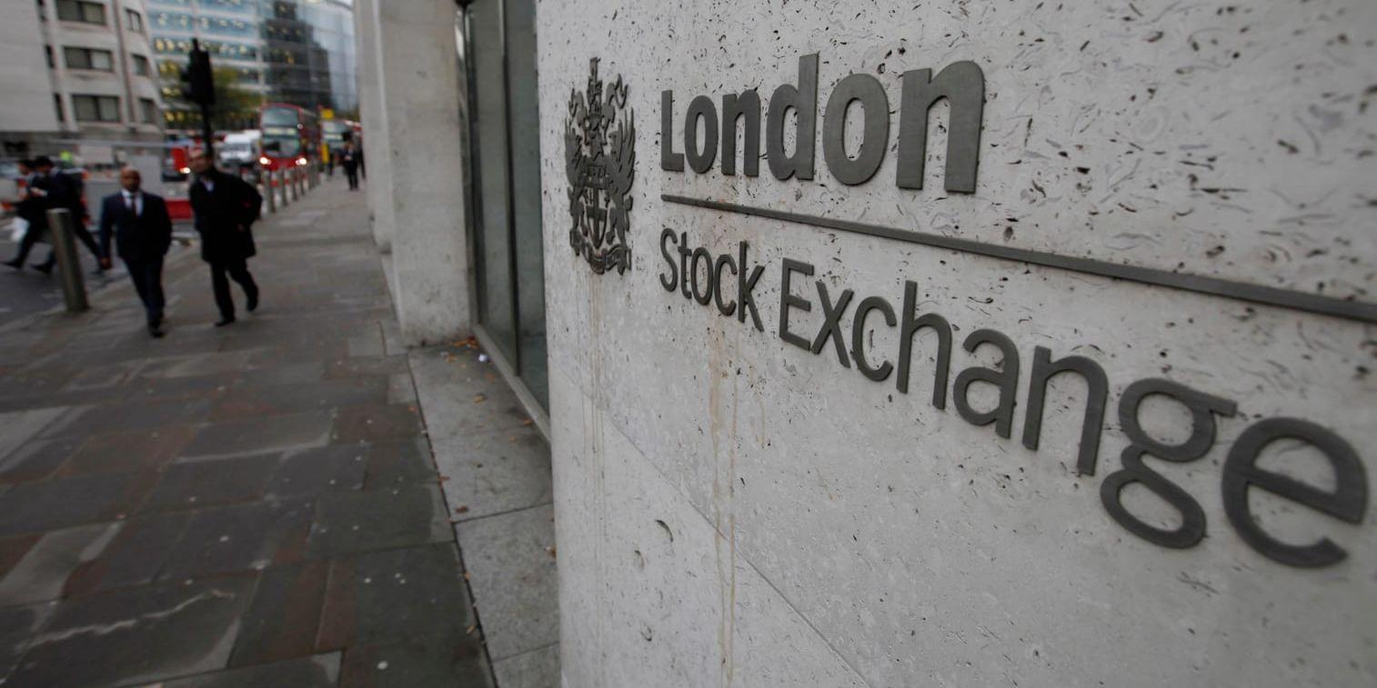 Londonbörsens FTSE-index sjönk på julafton. Arkivbild.