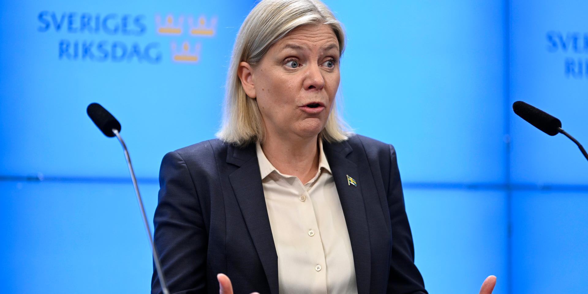 Skatt. Statsminister Magdalena Andersson (S) menade som finansminister att jobbskatteavdraget inte påverkade incitamenten att arbeta – något hon fått fel i.
