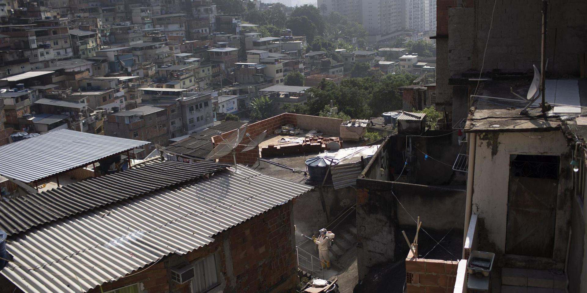 Milisgrupper har tagit kontrollen över flera fattiga områden i Rio de Janeiro i Brasilien. Arkivbild.
