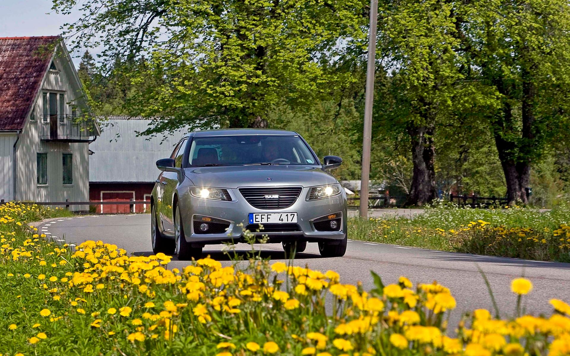 Saab Automobile presenterar nya Saab 9-5 för media.