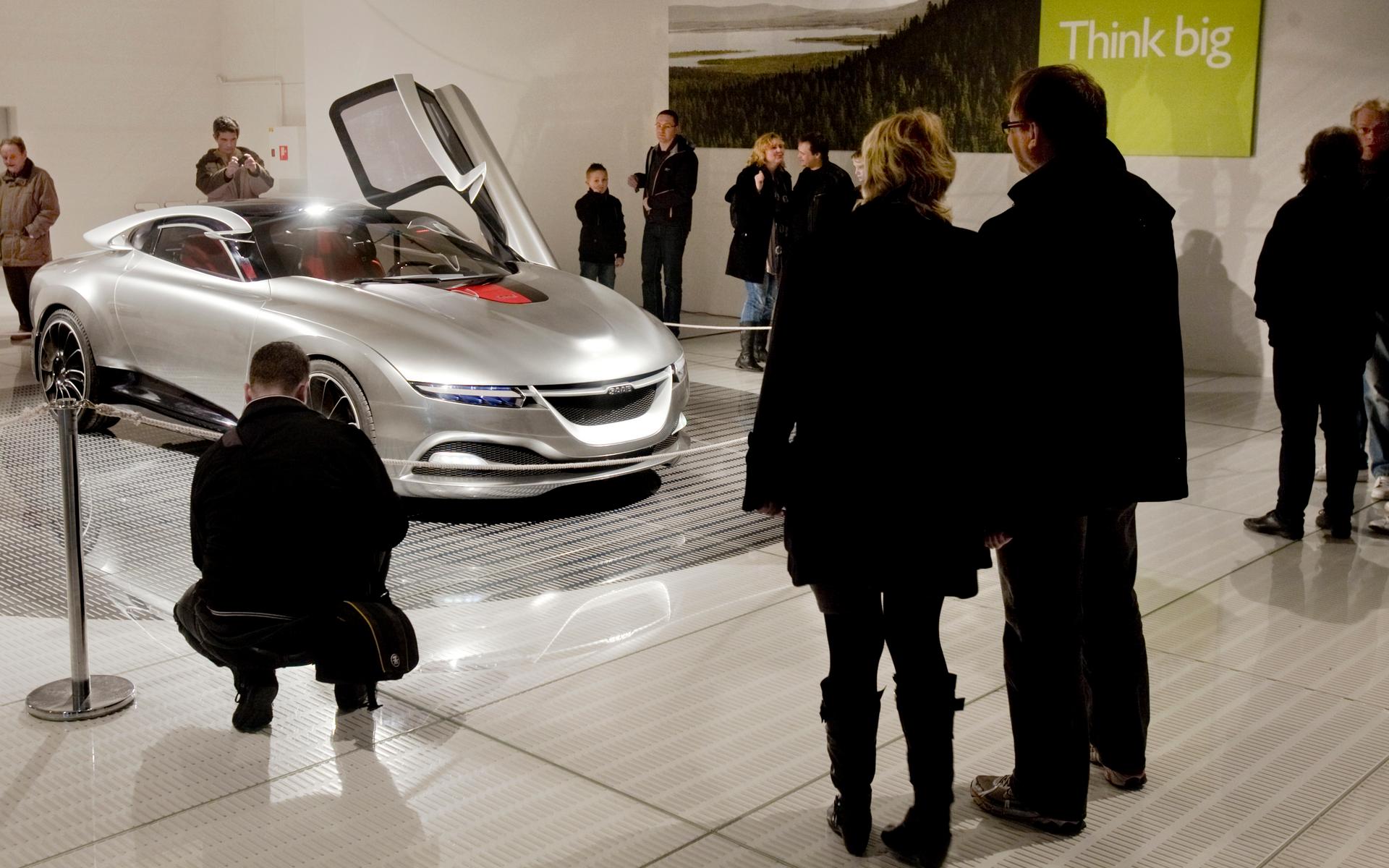 Saab PhoeniX, som premiärvisades på Genevesalongen, är på plats på Saabs bilmuseum.
