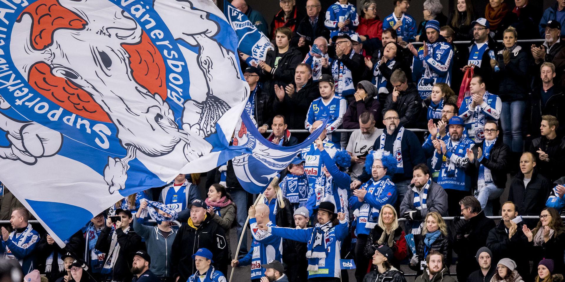 IFK Vänersborgs trogna supportrar Älgarna kommer såklart vara på plats på premiären för att stötta sitt lag. Arkivbild. 