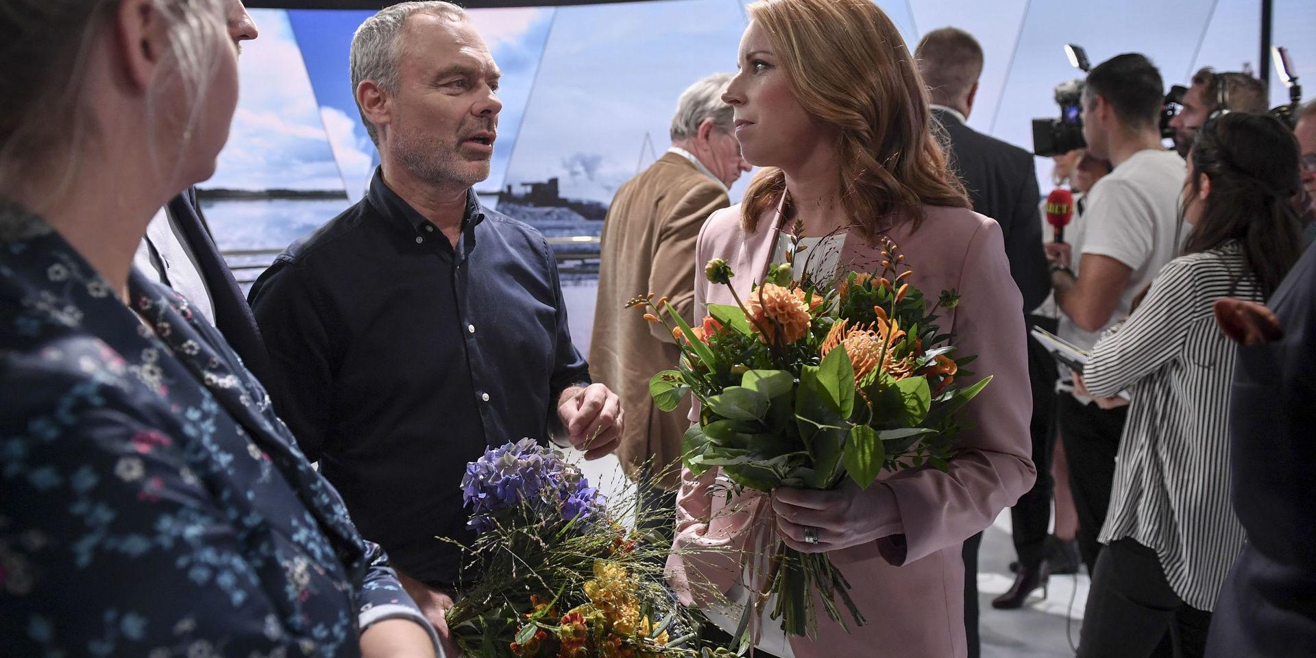 Liberalernas partiledare Jan Björklund (L) och Centerpartiets ledare Annie Lööf (C).