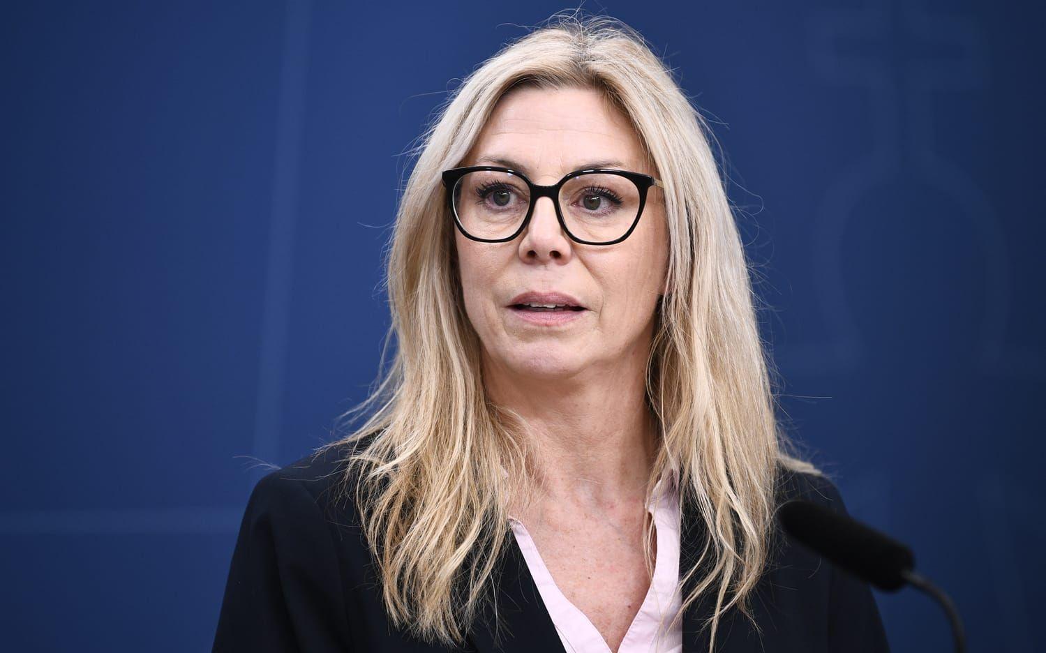 Linda Lindberg, gruppledare för Sverigedemokraterna. Arkivbild.