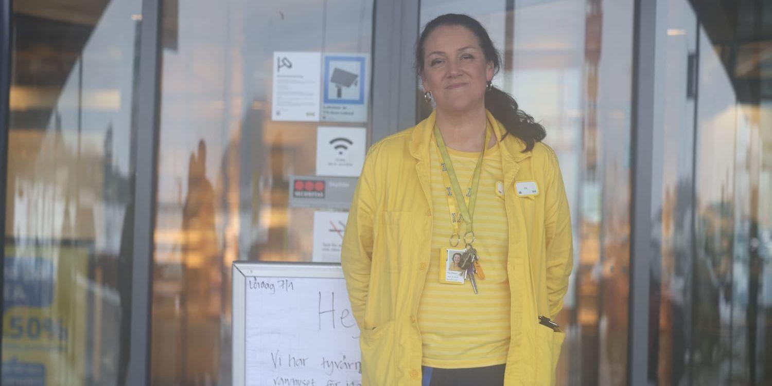 Pia Olsson var med och evakuerade besökare på Ikea på lördagen.