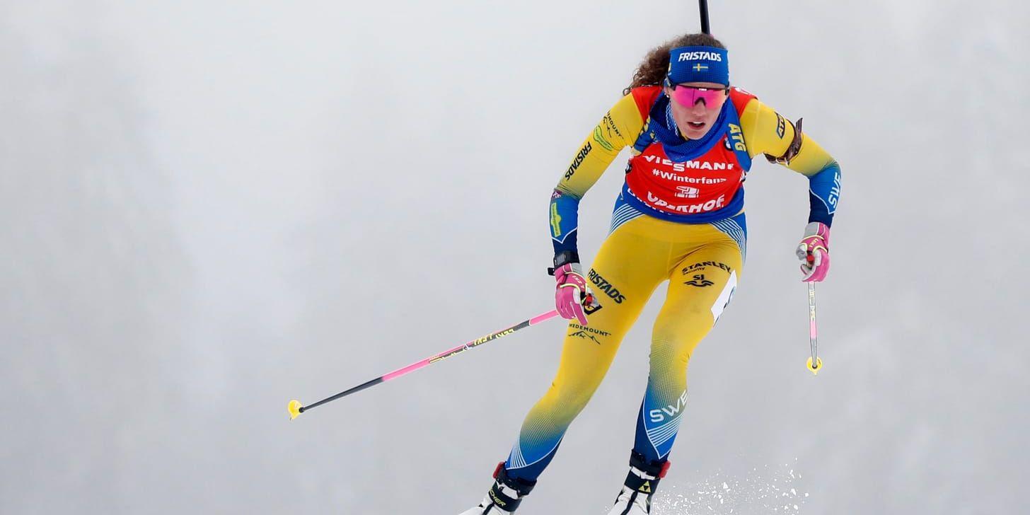 Hanna Öberg slutade åtta i Oberhofs jaktstart.
