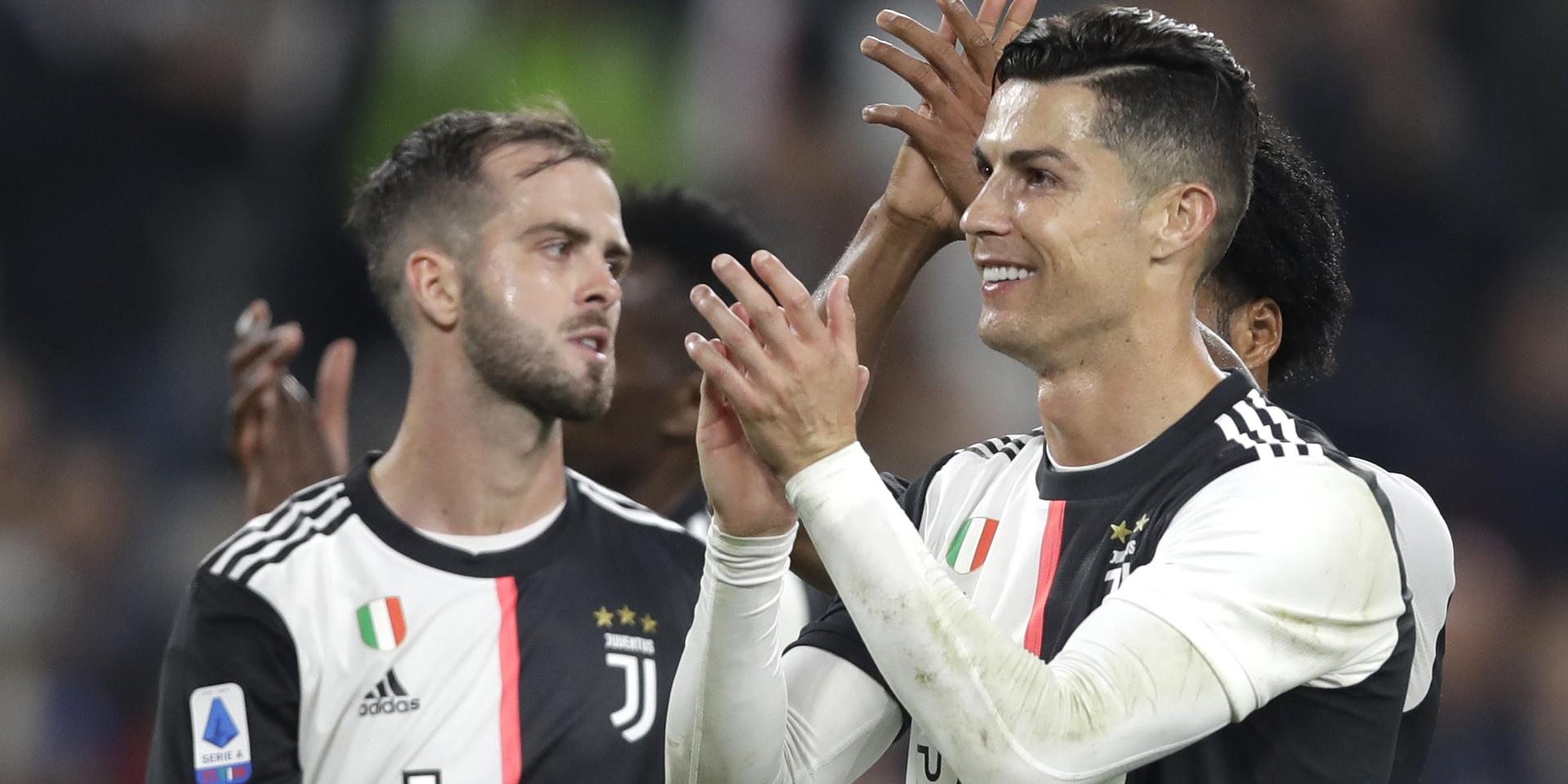 Cristiano Ronaldo och hans Juventus fick jubla hemma mot Mattias Svanbergs Bologna. 