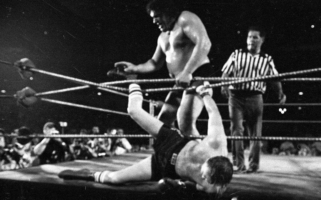 Andre The Giant (passande namn) var en fransk fribrottare som blev stor inom wrestlingsporten. Bild: TT